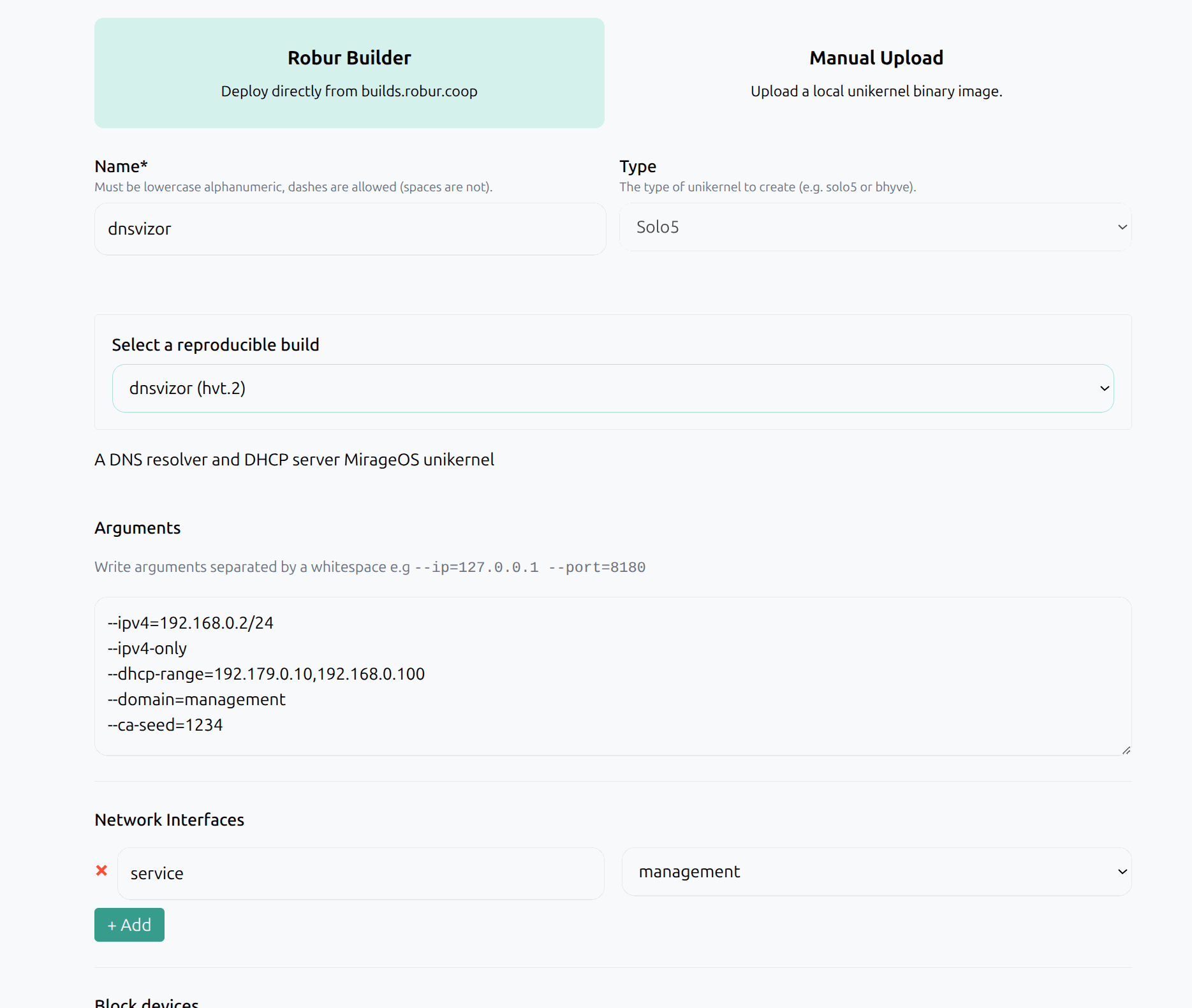 Deploy DNSvizor from builds.robur.coop
